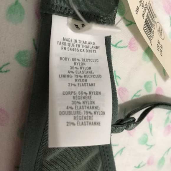 NWT Aerie Sparkly Bralette M Island Breeze Royal Palm Green - Picture 10 of 12